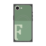 プレミアムスクエアケース with MagSafe［ オリジナル - initial two tone - F green ］