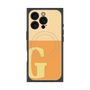 プレミアムスクエアケース with MagSafe［ オリジナル - initial two tone - G orange ］