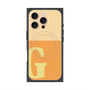 プレミアムスクエアケース with MagSafe［ オリジナル - initial two tone - G orange ］