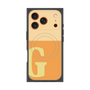 プレミアムスクエアケース with MagSafe［ オリジナル - initial two tone - G orange ］