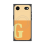 プレミアムスクエアケース with MagSafe［ オリジナル - initial two tone - G orange ］
