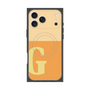 プレミアムスクエアケース with MagSafe［ オリジナル - initial two tone - G orange ］