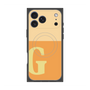 プレミアムスクエアケース with MagSafe［ オリジナル - initial two tone - G orange ］