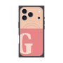 プレミアムスクエアケース with MagSafe［ オリジナル - initial two tone - G pink ］