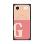 プレミアムスクエアケース with MagSafe［ オリジナル - initial two tone - G pink ］