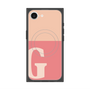 プレミアムスクエアケース with MagSafe［ オリジナル - initial two tone - G pink ］