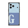 プレミアムスクエアケース with MagSafe［ オリジナル - initial two tone - G blue ］