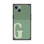 プレミアムスクエアケース with MagSafe［ オリジナル - initial two tone - G green ］