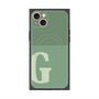 プレミアムスクエアケース with MagSafe［ オリジナル - initial two tone - G green ］