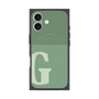 プレミアムスクエアケース with MagSafe［ オリジナル - initial two tone - G green ］