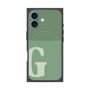 プレミアムスクエアケース with MagSafe［ オリジナル - initial two tone - G green ］