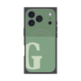 プレミアムスクエアケース with MagSafe［ オリジナル - initial two tone - G green ］