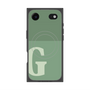 プレミアムスクエアケース with MagSafe［ オリジナル - initial two tone - G green ］