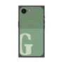 プレミアムスクエアケース with MagSafe［ オリジナル - initial two tone - G green ］