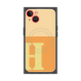 プレミアムスクエアケース with MagSafe［ オリジナル - initial two tone - H orange ］