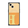 プレミアムスクエアケース with MagSafe［ オリジナル - initial two tone - H orange ］
