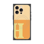 プレミアムスクエアケース with MagSafe［ オリジナル - initial two tone - H orange ］