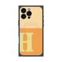 プレミアムスクエアケース with MagSafe［ オリジナル - initial two tone - H orange ］
