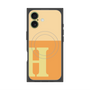 プレミアムスクエアケース with MagSafe［ オリジナル - initial two tone - H orange ］