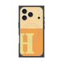 プレミアムスクエアケース with MagSafe［ オリジナル - initial two tone - H orange ］