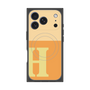 プレミアムスクエアケース with MagSafe［ オリジナル - initial two tone - H orange ］