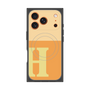 プレミアムスクエアケース with MagSafe［ オリジナル - initial two tone - H orange ］