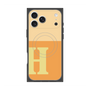 プレミアムスクエアケース with MagSafe［ オリジナル - initial two tone - H orange ］