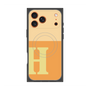 プレミアムスクエアケース with MagSafe［ オリジナル - initial two tone - H orange ］