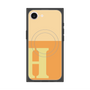 プレミアムスクエアケース with MagSafe［ オリジナル - initial two tone - H orange ］
