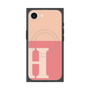 プレミアムスクエアケース with MagSafe［ オリジナル - initial two tone - H pink ］