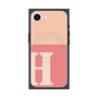 プレミアムスクエアケース with MagSafe［ オリジナル - initial two tone - H pink ］