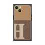 プレミアムスクエアケース with MagSafe［ オリジナル - initial two tone - H brown ］