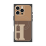 プレミアムスクエアケース with MagSafe［ オリジナル - initial two tone - H brown ］