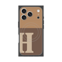 プレミアムスクエアケース with MagSafe［ オリジナル - initial two tone - H brown ］