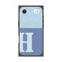 プレミアムスクエアケース with MagSafe［ オリジナル - initial two tone - H blue ］