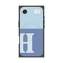 プレミアムスクエアケース with MagSafe［ オリジナル - initial two tone - H blue ］
