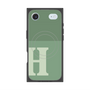 プレミアムスクエアケース with MagSafe［ オリジナル - initial two tone - H green ］