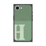 プレミアムスクエアケース with MagSafe［ オリジナル - initial two tone - H green ］