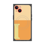 プレミアムスクエアケース with MagSafe［ オリジナル - initial two tone - I orange ］