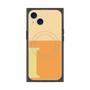 プレミアムスクエアケース with MagSafe［ オリジナル - initial two tone - I orange ］