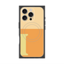 プレミアムスクエアケース with MagSafe［ オリジナル - initial two tone - I orange ］