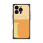 プレミアムスクエアケース with MagSafe［ オリジナル - initial two tone - I orange ］