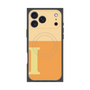 プレミアムスクエアケース with MagSafe［ オリジナル - initial two tone - I orange ］