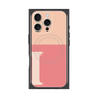 プレミアムスクエアケース with MagSafe［ オリジナル - initial two tone - I pink ］