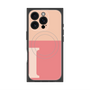 プレミアムスクエアケース with MagSafe［ オリジナル - initial two tone - I pink ］