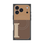 プレミアムスクエアケース with MagSafe［ オリジナル - initial two tone - I brown ］