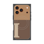 プレミアムスクエアケース with MagSafe［ オリジナル - initial two tone - I brown ］