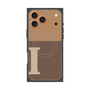 プレミアムスクエアケース with MagSafe［ オリジナル - initial two tone - I brown ］