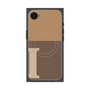 プレミアムスクエアケース with MagSafe［ オリジナル - initial two tone - I brown ］