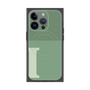 プレミアムスクエアケース with MagSafe［ オリジナル - initial two tone - I green ］